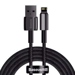 Baseus kabelis Tungsten USB - Lightning 2,0m 2,4A juodas
