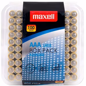 MAXELL Щелочная батарейка LR03 AAA 1.5В 100 шт.