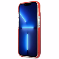 Karl Lagerfeld Karl & Choupette Head dėklas telefonui iPhone 13 mini - raudonas