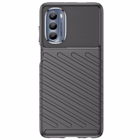 Thunder Case skirtas Motorola Moto G62 5G silikoninis apsauginis dėklas juodas