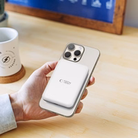 Tech-Protect LifeMag PB10 išorinė baterija su MagSafe 5000mAh 15W USB-C prievadas - balta + USB-C kabelis
