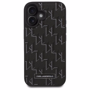 Karl Lagerfeld Hot Stamp MagSafe iPhone 16 Plus dėklas - juodas