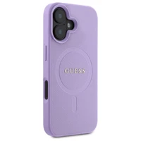 Guess Saffiano Magnetinis Dėklas telefonui iPhone 16 - violetinis