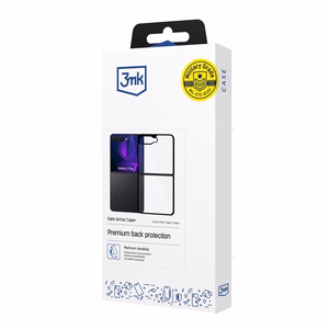 3mk Satin Armor Dėklas+ Samsung Galaxy Z Flip 7 - skaidri juoda