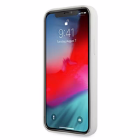 Guess GUHCP12SLSVSCR iPhone 12 mini 5.4" kreminis/kreminis kietas dėklas Script Vintage