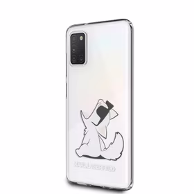Karl Lagerfeld Choupette Fun dėklas Samsung Galaxy A31 - Skaidrus