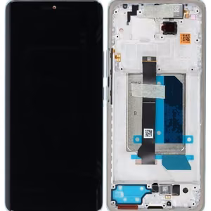 LCD ekranas Xiaomi Redmi Note 14 Pro+ 5G su lietimui jautriu ekranu su rėmu Frost Blue originalus (service pack)
