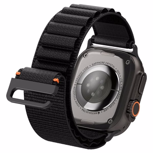 SPIGEN WBF1 dirželis APPLE WATCH 6 / 7 / 8 / 9 / 10 / SE / ULTRA 1 / 2 (44 / 45 / 46 / 49 MM) juodas