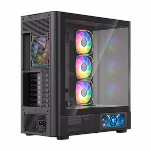 MODECOM kompiuterio korpusas Volcano AQ400 ARGB Midi Juoda