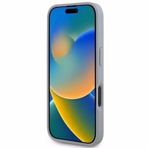 BMW M Anglies Trispalvė Linija Magnetinis dėklas telefonui iPhone 16 - pilkas