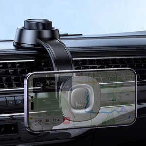 Automobilio telefono laikiklis indukcinis Hoco 15W centrinė konsolė HW31 juodas