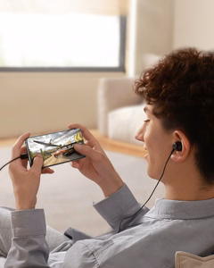 Ausinės Joyroom JR-EC07 USB-C juodos