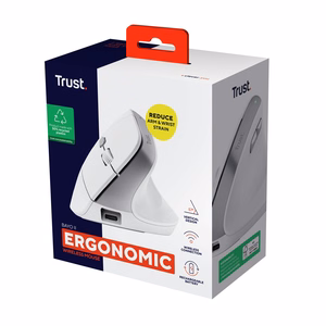 MOUSE USB OPTICAL WRL BAYO II/ERGO WHT 25398 TRUST