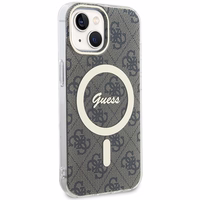 Guess IML 4G magnetinis dėklas telefonui iPhone 15 Plus - rudas