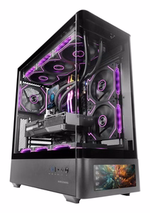 Mars Gaming MCLCDPRO kompiuterio korpusas „Midi Tower“ Juoda