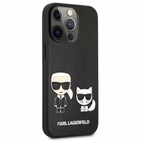 KARL LAGERFELD KLHCP13LPCUSKCBK IPHONE 13 PRO / 13 6.1 "JUODAS / JUODAS DĖKLAS IKONIK KARL & CHUPETTE