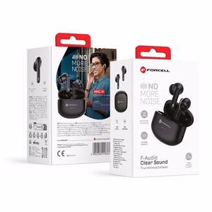 FORCELL F-AUDIO Clear Sound belaidės ausinės bluetooth TWS juodos