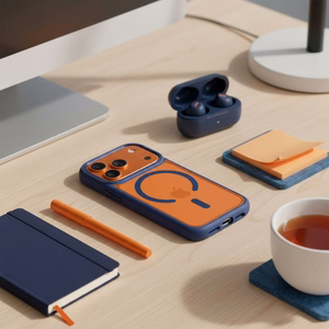 ROAR case MAG BUMPER compatible with MagSafe for IPHONE 16 Pro Max navy blue