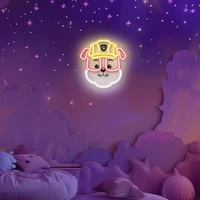 Hanging neon LED Paw Patrol on plexiglass - Rubble OW-130446