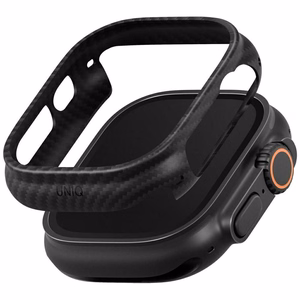 Uniq Keva Verge Dėklas for Apple Watch 49mm - juodas