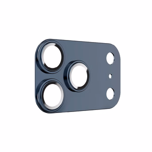 Benks grūdintas stiklas Glass Warrior metalinė integruota objektyvo apsauga (C070) Iphone 17 Pro Max (3 objektyvai) mėlyna