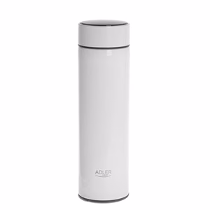 Adler AD 4506w – stainless-steel vacuum flask with silicone, white