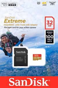 SanDisk Micro SDHC 32GB UHS-I atminties kortelė su adapteriu