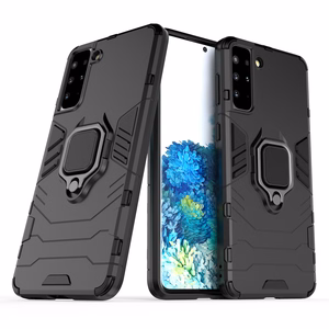 Ring Armor tvirtas hibridinis dėklas telefonui su magnetiniu laikikliu Samsung Galaxy S22+ (S22 Plus) juodas