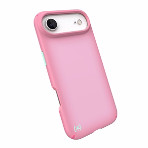 Speck Presidio Lux MagSafe dėklas, skirtas iPhone Air, „Ibis Pink / Dark Ibis / Kanom Green“ spalvos
