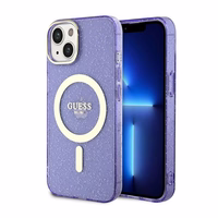 Guess GUHMP14MHCMCGU iPhone 14 Plus 6.7" violetinis auksinis dėklas MagSafe