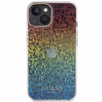Guess IML Faceted Mirror Disco Iridescent dėklas telefonui iPhone 15 - įvairiaspalvė