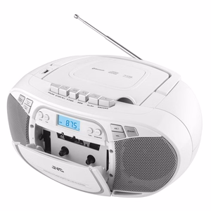 JVC RC-E451W CD grotuvas Nešiojamas kompaktinių diskų grotuvas Balta