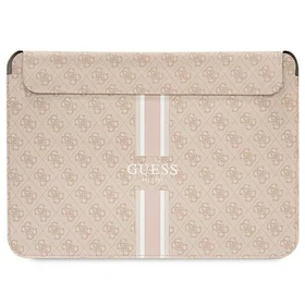 Guess 4G Printed Stripes dėklas 16" nešiojamam kompiuteriui - rožinis