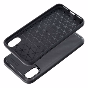 Dėklas CARBON PREMIUM telefonui IPHONE X / XS juodas