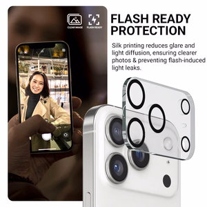 Crong Lens Shield kameros objektyvų stiklo apsauga, skirta iPhone 17 Pro