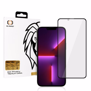 Privatumo apsauginis stiklas Tel Protect 10X Privacy Titanium skirtas Iphone 13 Pro Max