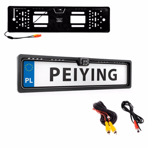 Peiying naktinio matymo automobilio galinio vaizdo kamera valstybinio numerio rėmelyje