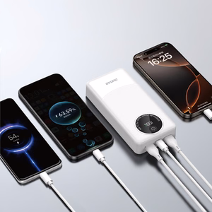 Dudao K12Pro 22.5W PD 20000mAh USB-A, USB-C balta išorinė baterija