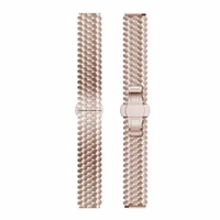 Beline dirželis Watch 20mm Metal Honeycomb rožinis-auksinis box