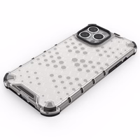 Honeycomb Case šarvu dangtelis su TPU buferiu iPhone 13 Pro Max skaidrus