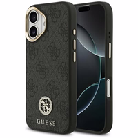 Guess 4G Strass Logo magnetinis dėklas telefonui iPhone 17 - juodas