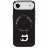Karl Lagerfeld Choupette Pin Magnetinis dėklas telefonui iPhone Air - juodas