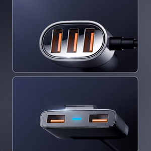 Įkroviklis automobilinis Joyroom (JR-CL03) (5xUSB 6.2A) juodas