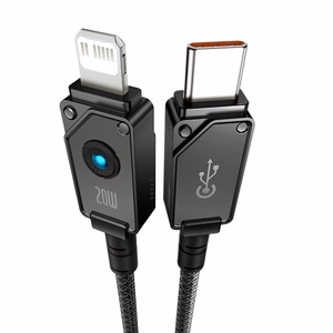 Baseus Unbreakable USB-C į Lightning laidas 1 m, 20W, juodas