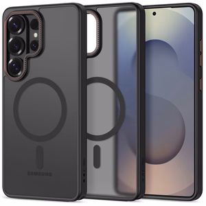 Tech-Protect MagCam MagSafe Dėklas for Samsung Galaxy S26 Ultra - juodas and raudonas