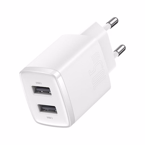 Baseus įkroviklis Compact 2 x USB baltas 10,5w