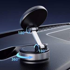 Dudao F24PRO MagSafe suderinamas Car Laikiklis with Suction Cup for Windshield or Dashboard - juodas