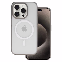 Smooth Feeling Magsafe Dėklas telefonui Iphone 15 Plus titaninis