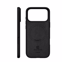 Crong Color Cover Magnetic - dėklas MagSafe iPhone 17 Pro (juodas)