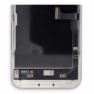 „FixCell“ LCD ekranas, skirtas „iPhone 15 Pro“ su „SOFT OLED“ 120 Hz artumo ir šviesos jutikliu, lankstusis kabelis (diagnozuojamas: naudotas)